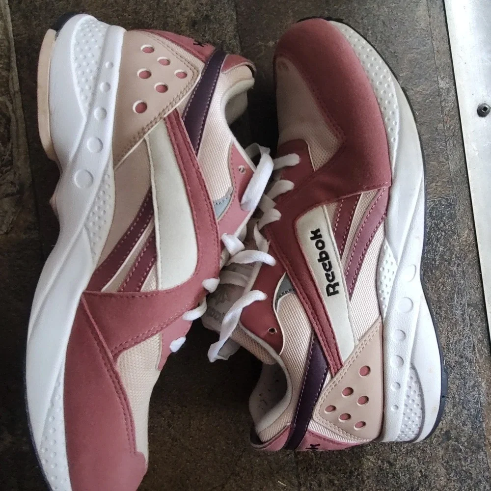 Reebok‎ Royal Bridge 3 Women's Chunky Sneakers Pink Cream DV8338 Lifestyle Shoes